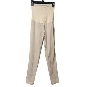 Maternity Pants Secret Fit Belly Pants Small Pregnancy Pants Tan Motherhood‎ New